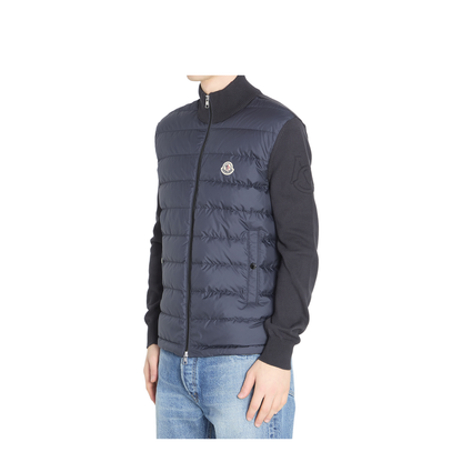 Padded Tricot Cardigan