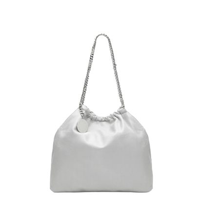 Falabella Medium Vegan Leather Tote - Airlite Pearl Grey