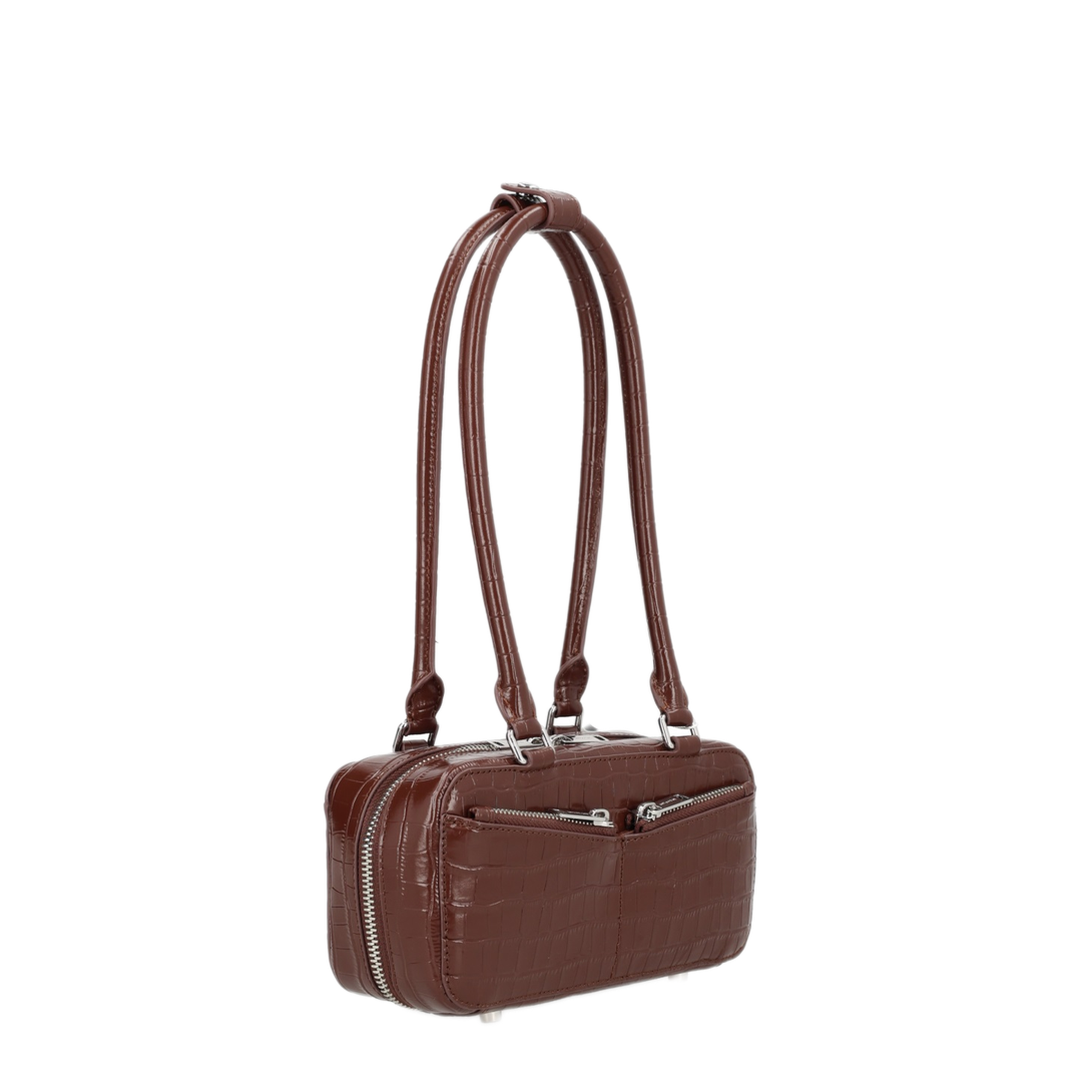 MAYFEYR - Self Portrait - Bag With Crocodile Effect - RS26306BRBROWN