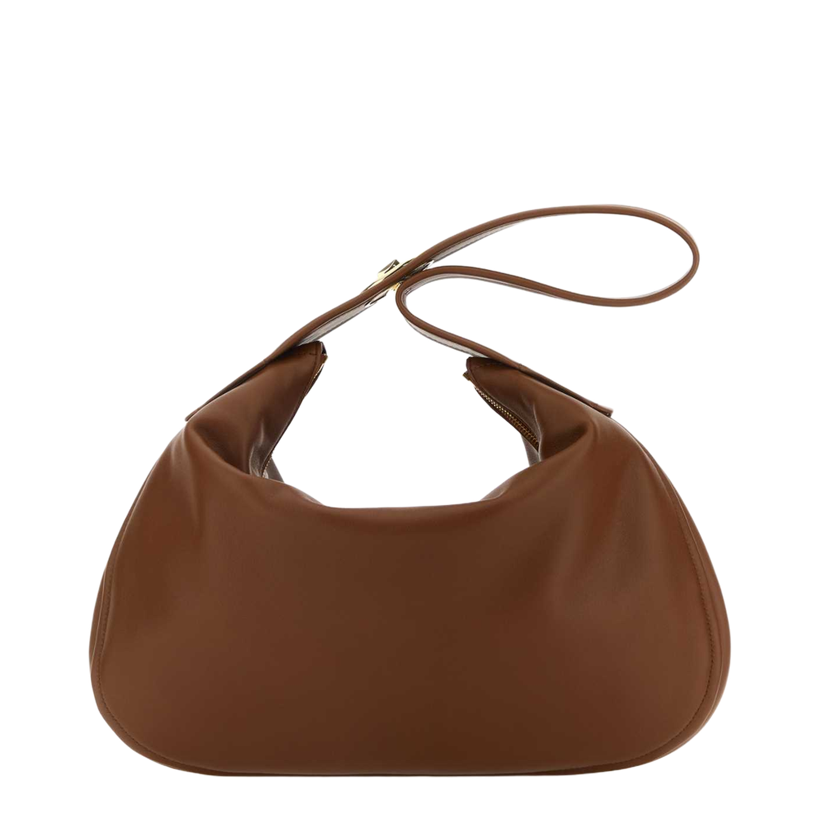 Brown leather large Go-Hobo shoulder bag