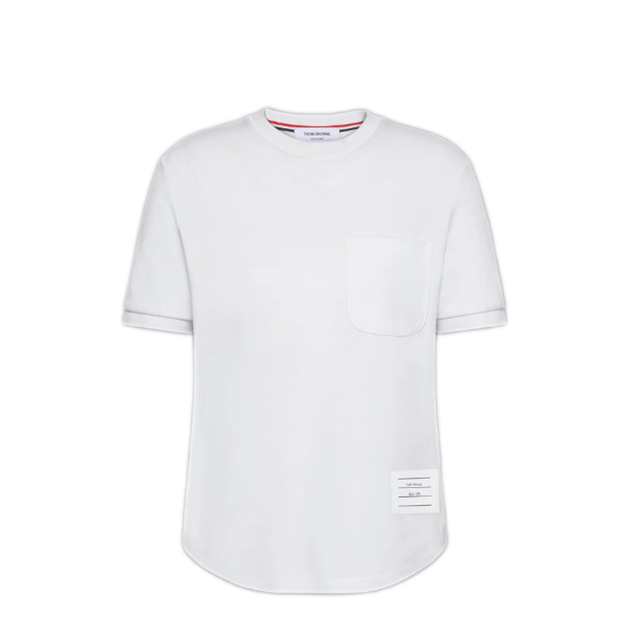 MAYFEYR - Thom Browne - Short Sleeve Tee In Cotton Milano - FJS223AJ0055100