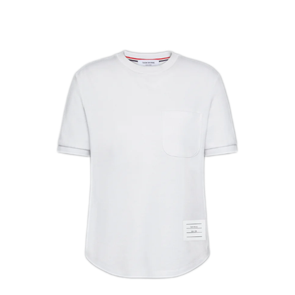 MAYFEYR - Thom Browne - Short Sleeve Tee In Cotton Milano - FJS223AJ0055100