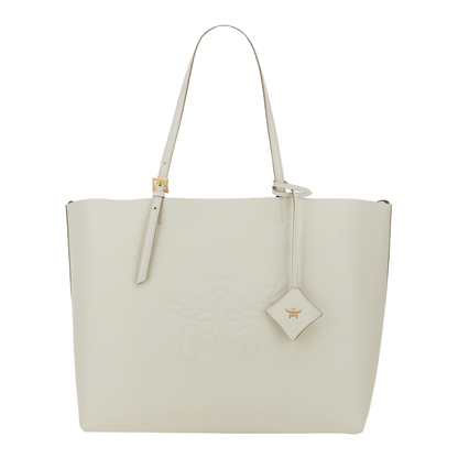 White Leather Large Himmel Shopping Bag