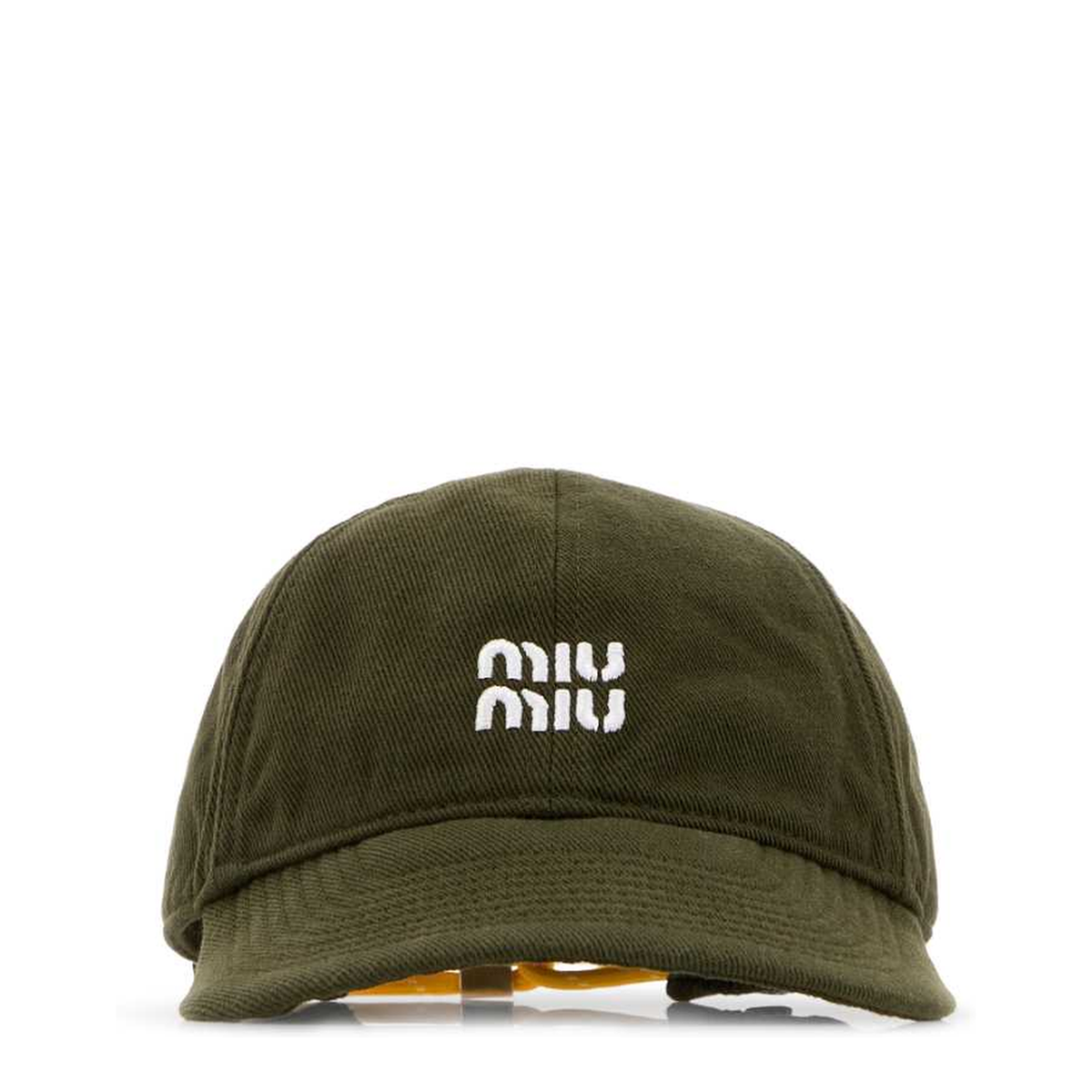 MAYFEYR - Miu Miu - Olive Green Cotton Baseball Cap - 5HC3692CR1F0L24