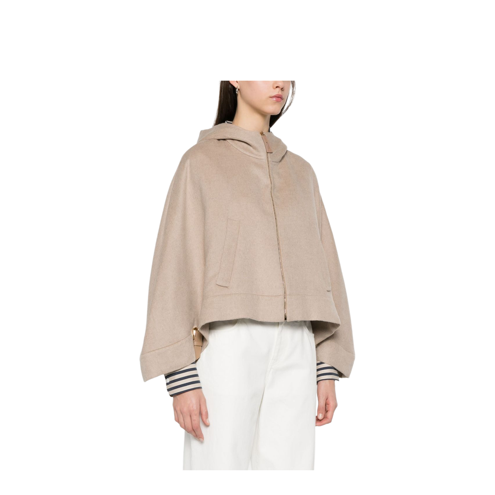 Wool Hooded Cape