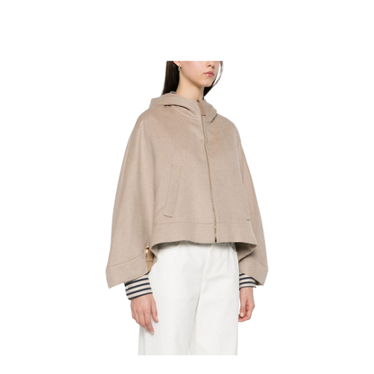 Wool Hooded Cape
