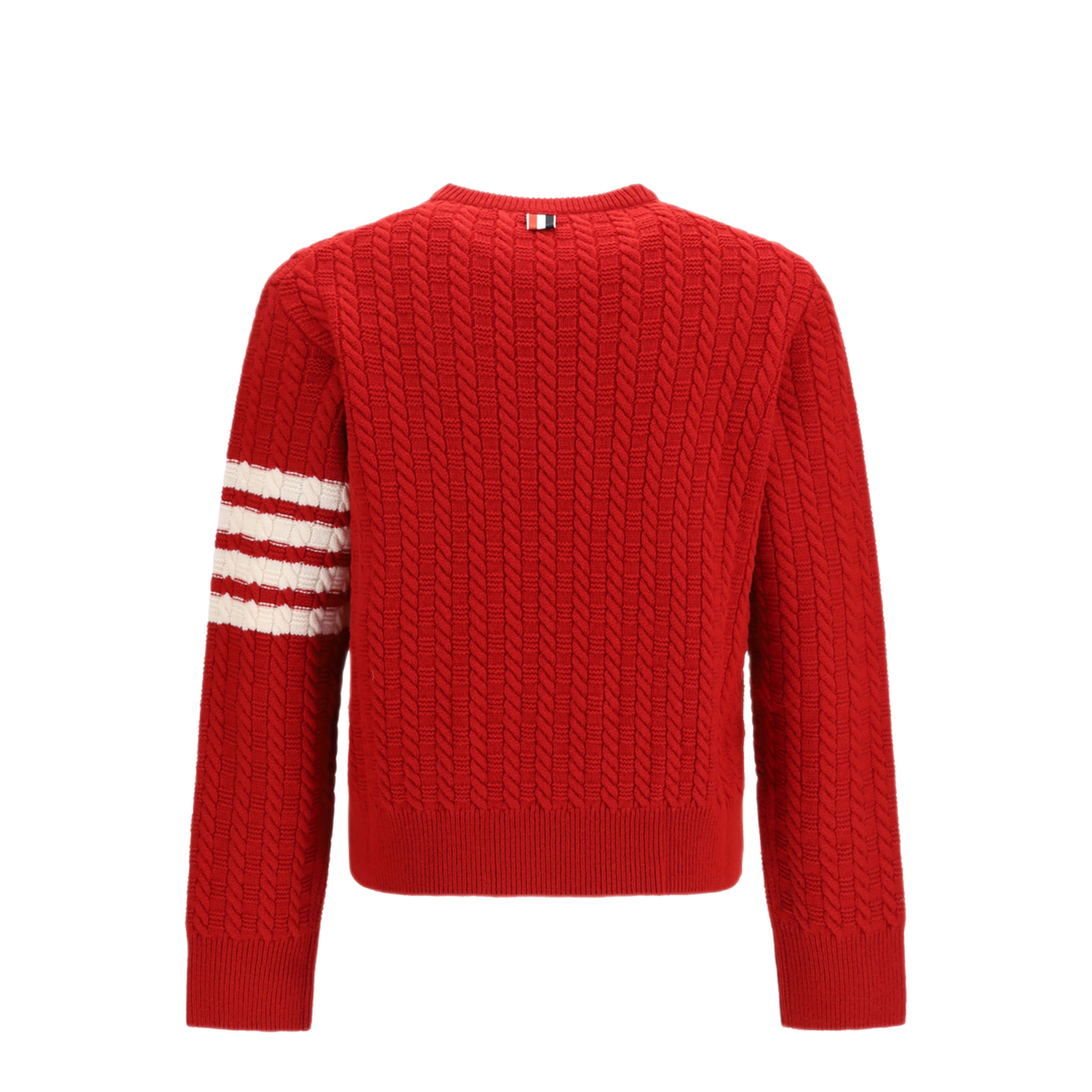 MAYFEYR - Thom Browne - 4 Bar Merino Wool Sweater With Anchor Motif - MKA594AY1005
