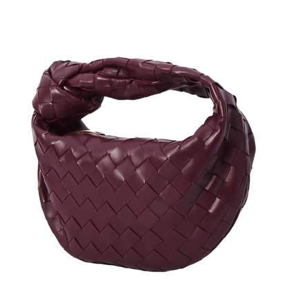 Mini Jodie Leather Top Handle Bag - Red