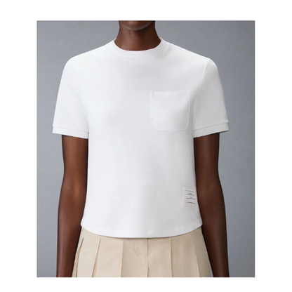 MAYFEYR - Thom Browne - Short Sleeve Tee In Cotton Milano - FJS223AJ0055100