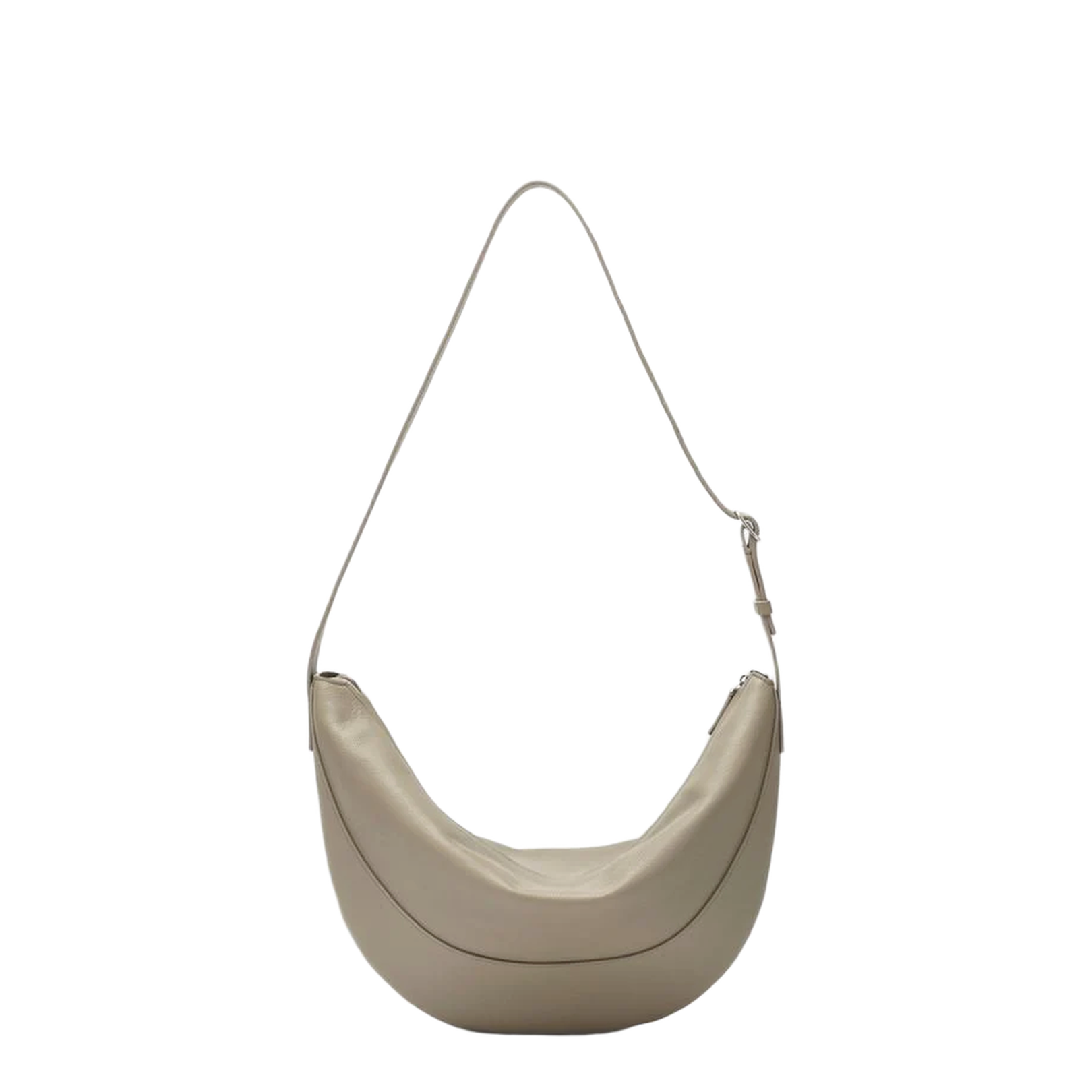 Crescent-Shaped Crossbody Bag
