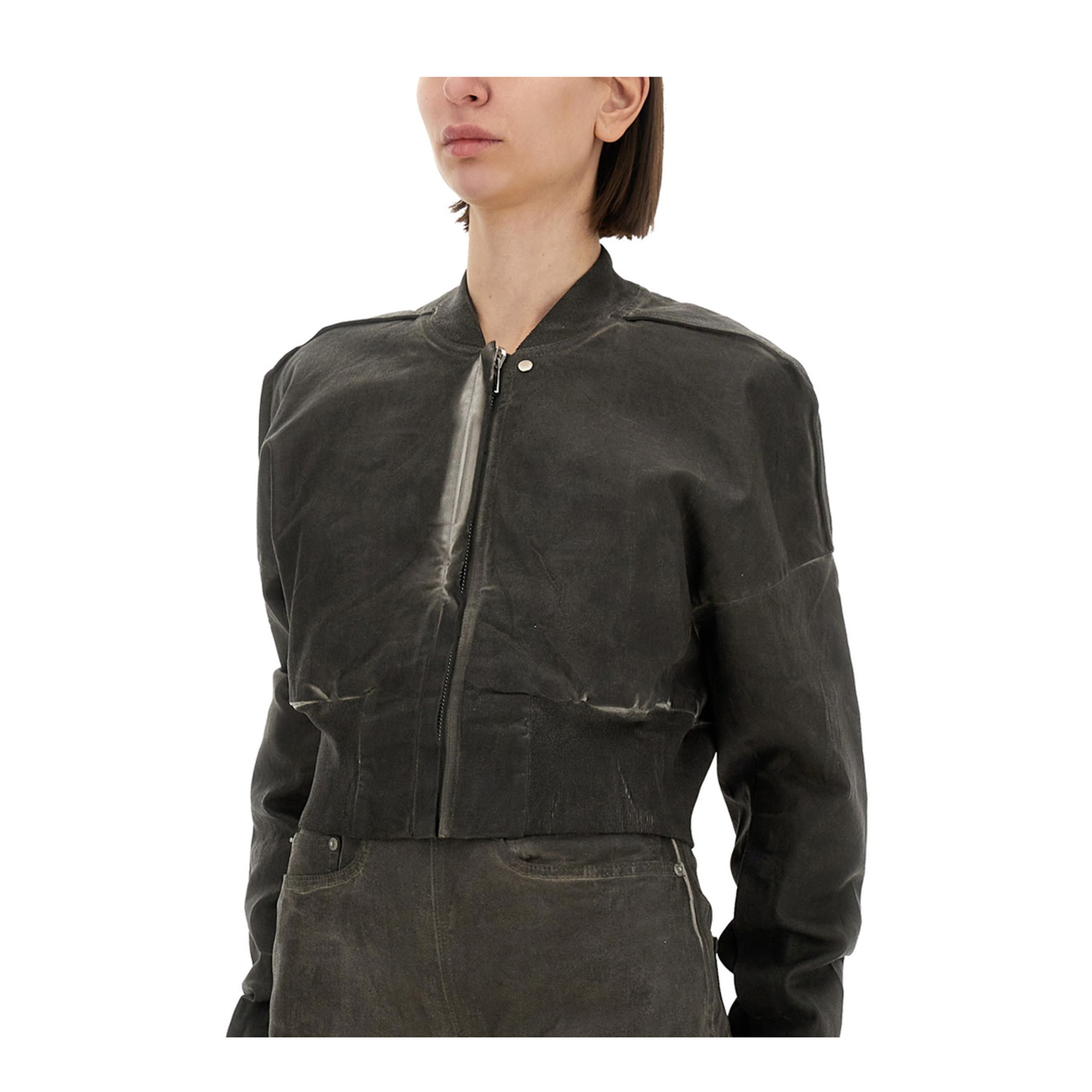 Cropped Bomber Jacket Flight JKT