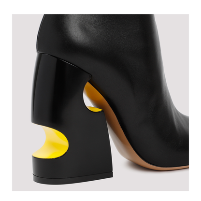 MAYFEYR - Off-White - Pop Bulky Nappa Ankle Boot - OWID030S23LEA001