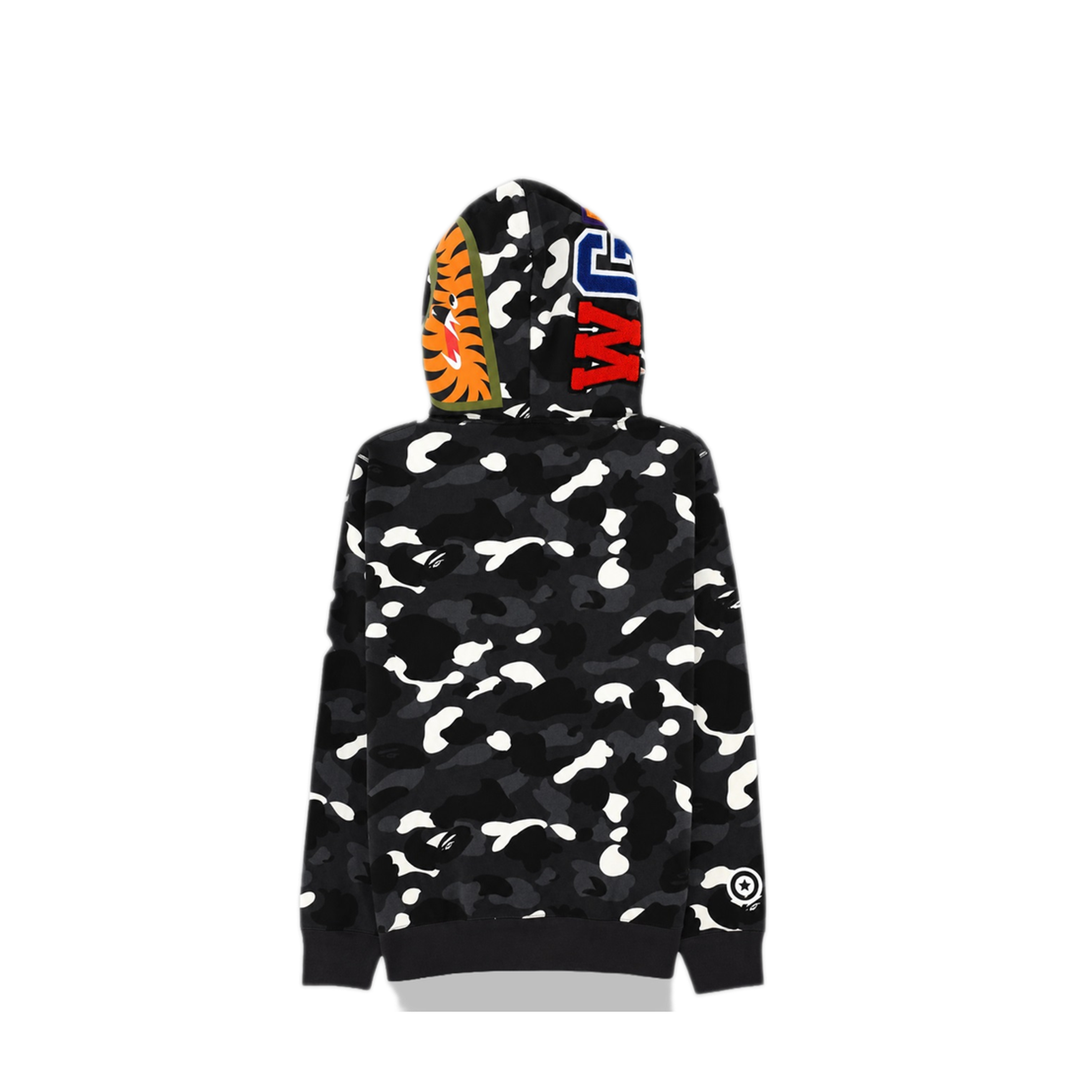 MAYFEYR - A BATHING APE - Shark Hoodie With Zip And Hood - 001ZPM301302MBLACK