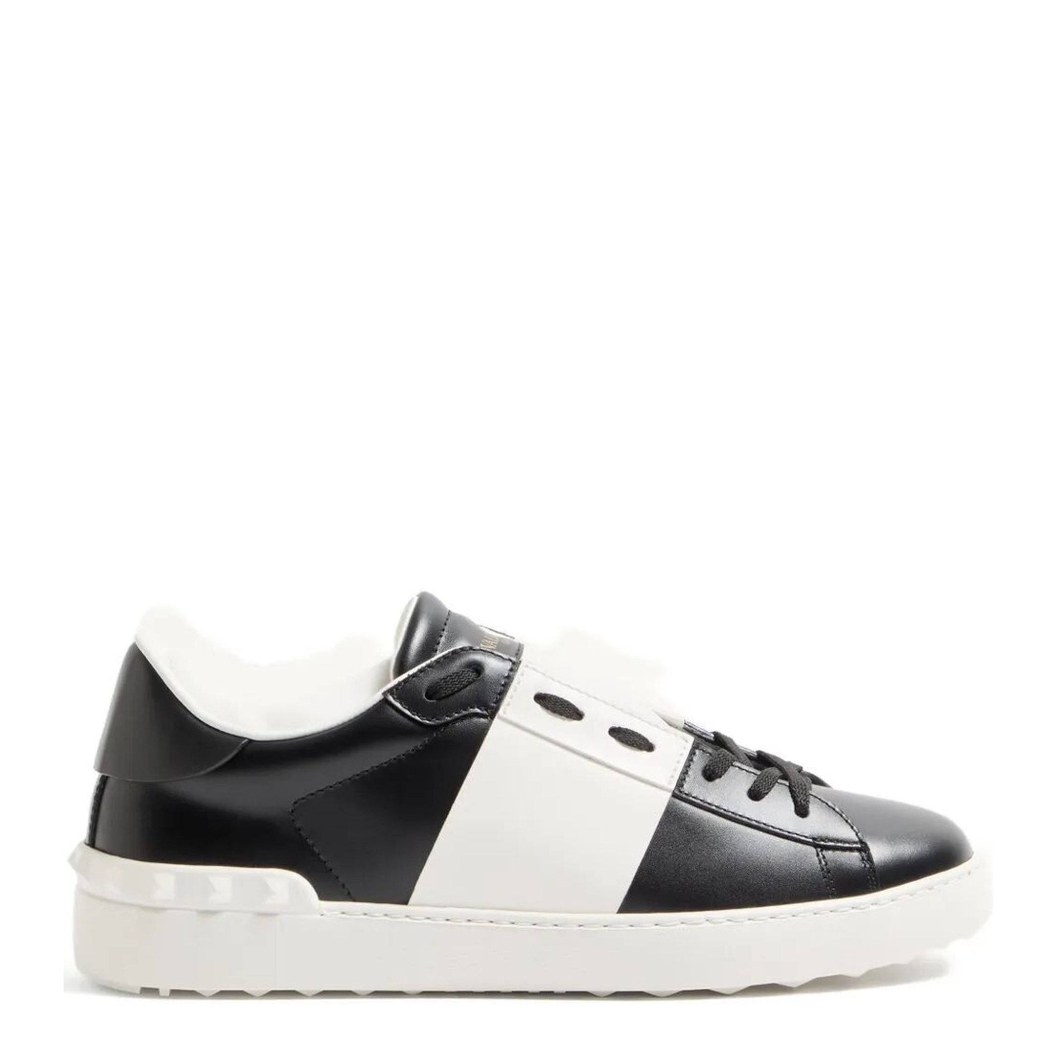 MAYFEYR - Valentino - Open Leather Sneakers With Contrast Band And Stud Details - YS0830BLU