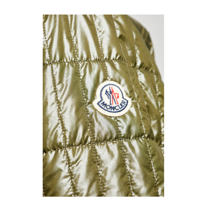 Olive Green Madiere Padded Shirt Jacket