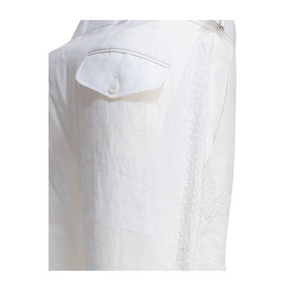 MAYFEYR - Bode - Linen Pants - MRS25BT008WHITE
