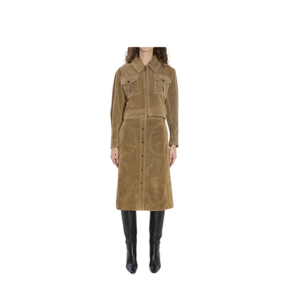 MAYFEYR - Arma - Elen Suede Skirt - 008L256072OLIVE
