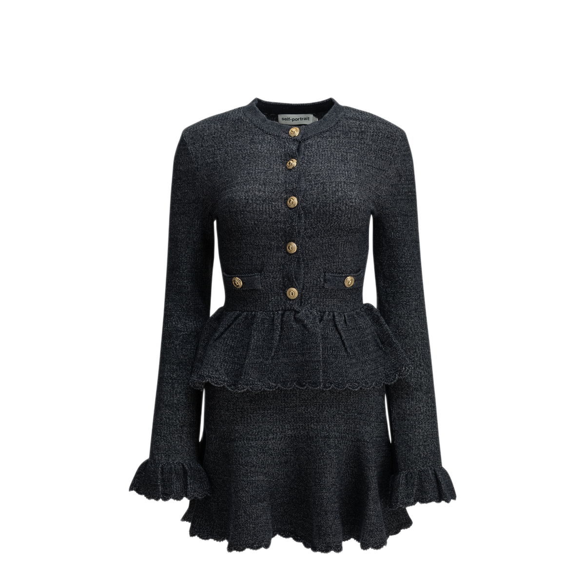 MAYFEYR - Self Portrait - Short Knit Dress - AW26085SCNNAVY