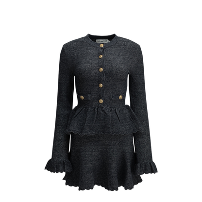 MAYFEYR - Self Portrait - Short Knit Dress - AW26085SCNNAVY