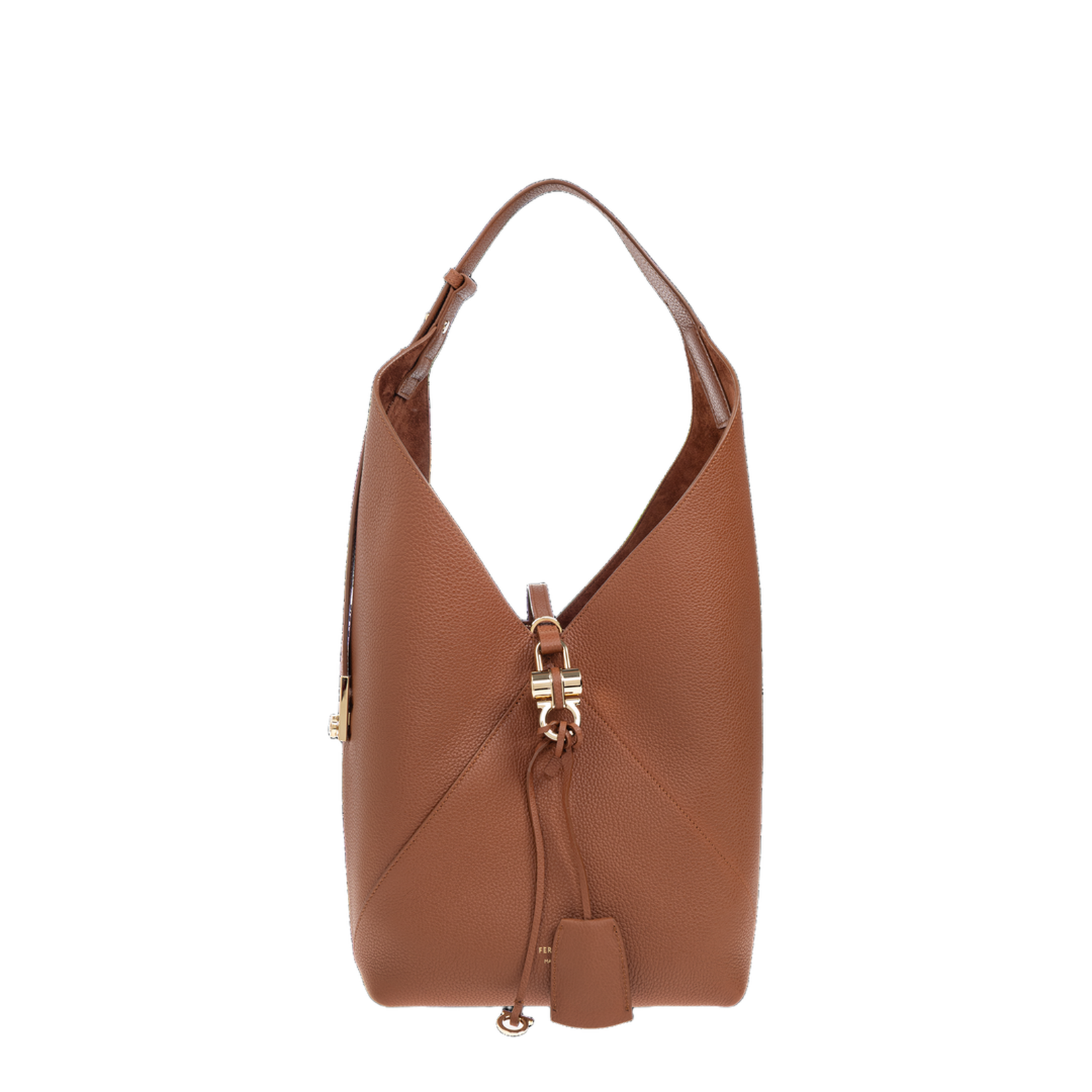 Leather shoulder bag