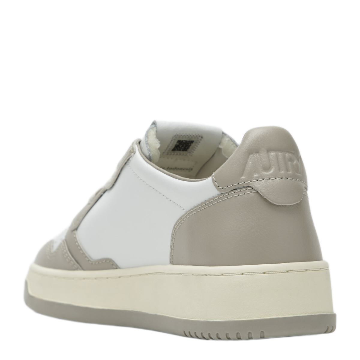 MAYFEYR - Autry - Medalist Low Sneakers In White Taupe Grey Leather - AULWWB67WB67