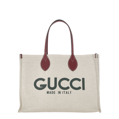 Large Canvas Tote Bag - Beige