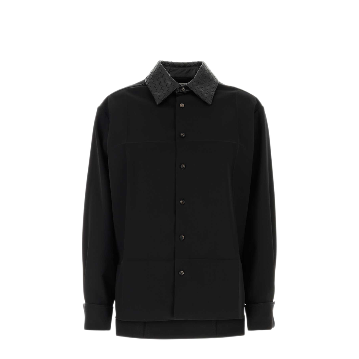 MAYFEYR - Bottega Veneta - Black Wool Shirt - A002QUV6DB01010
