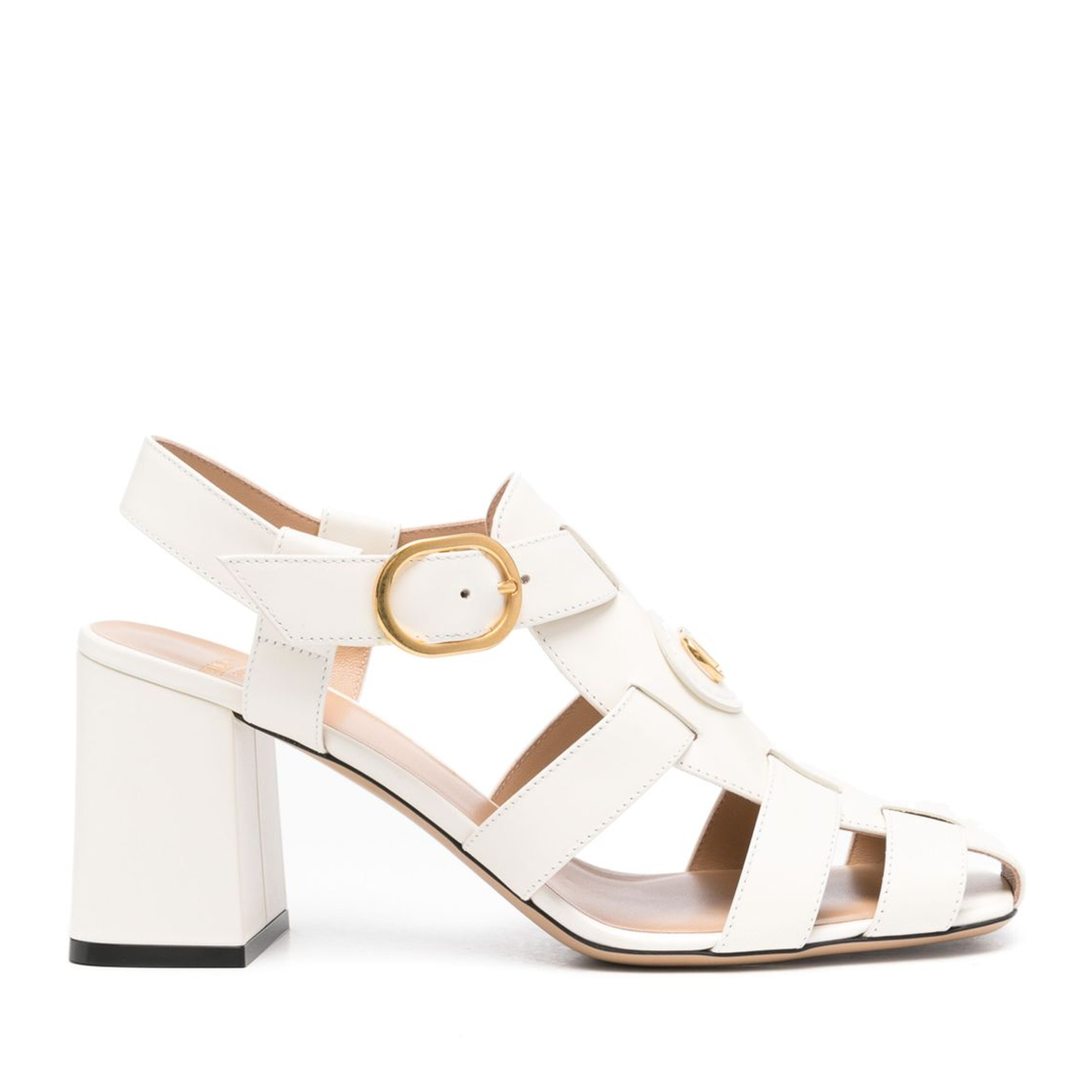 VLogo Signature Leather Sandals