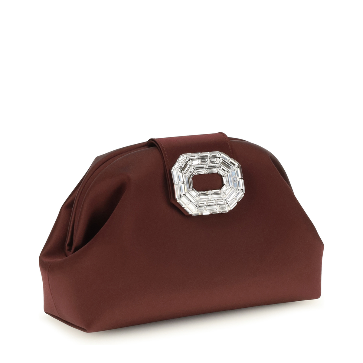 MAYFEYR - Amina Muaddi - Camelia Satin Clutch - 18B366491CAMMERLOTSATI