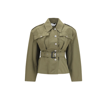 MAYFEYR - Alexander Mcqueen - Cropped Belted High Neck Jacket - 875815QEAHY3093