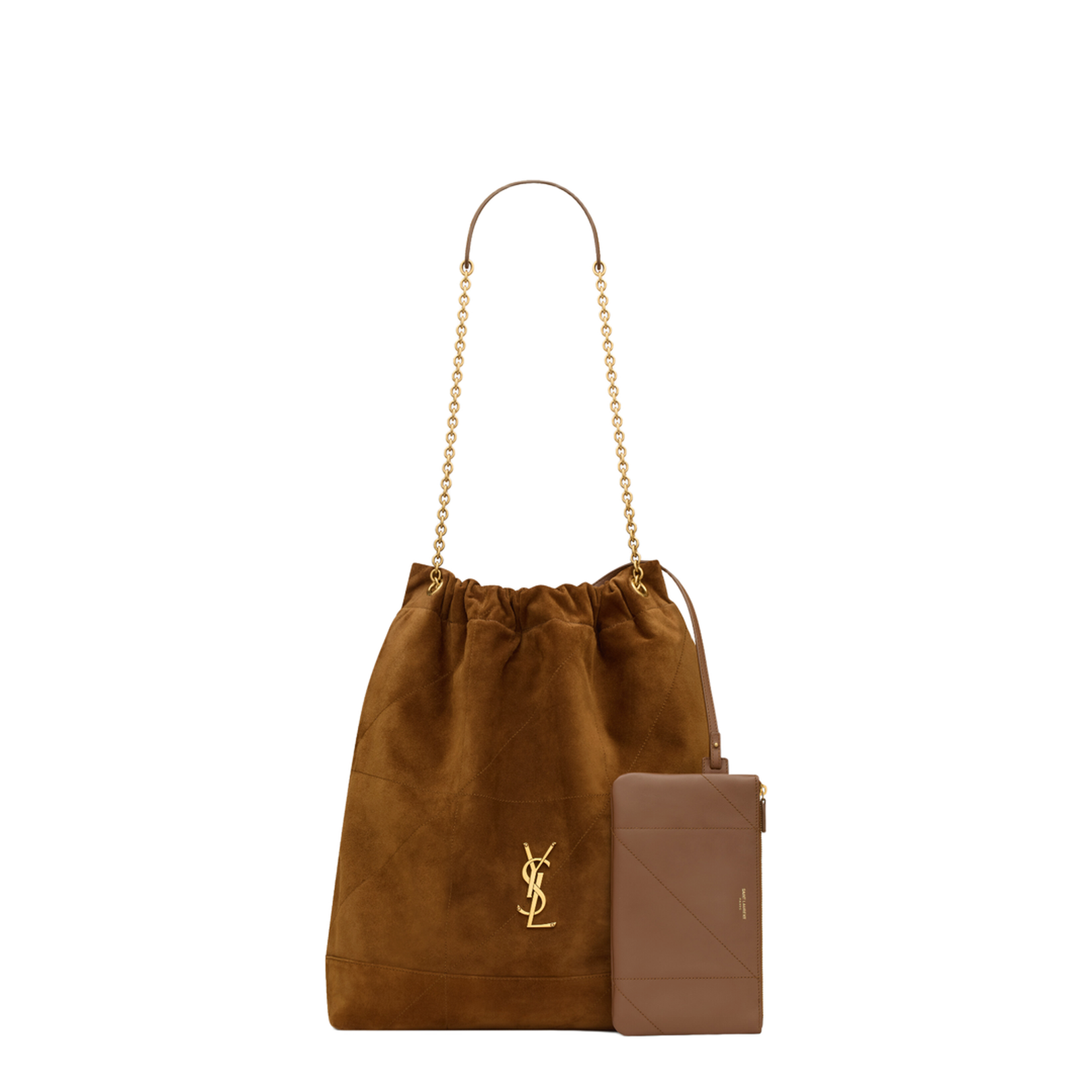 Jamie Large Pochon in Suede