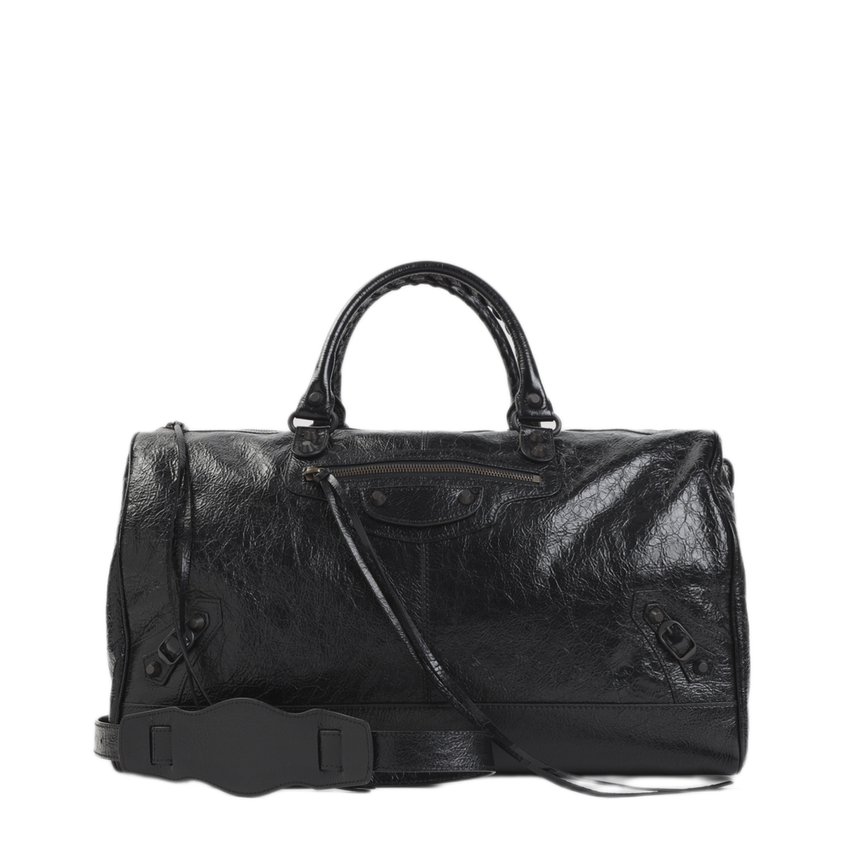 Le City Large Arena Lambskin Travel Bag - Black