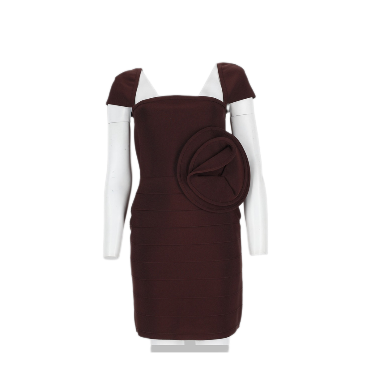 MAYFEYR - Rotate - Fitted Mini Dress With Floral Application - 11693016671667
