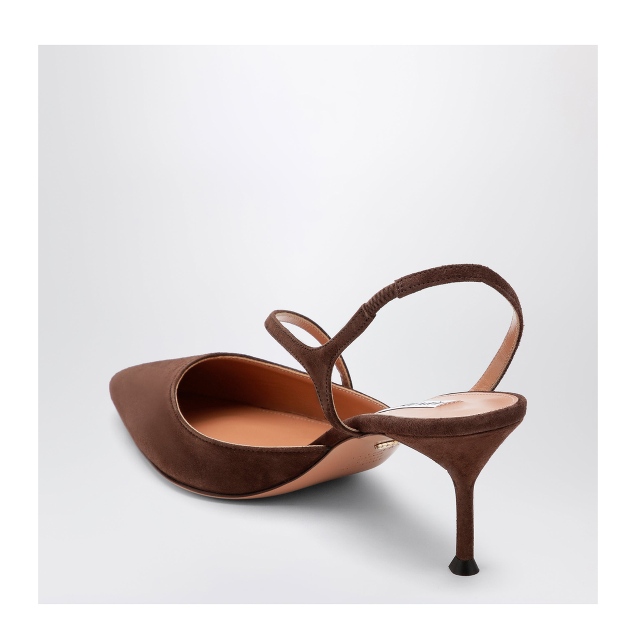 MAYFEYR - Aquazzura - Espresso Dynasty Suede Pumps - DYNMIDP1SUEESP