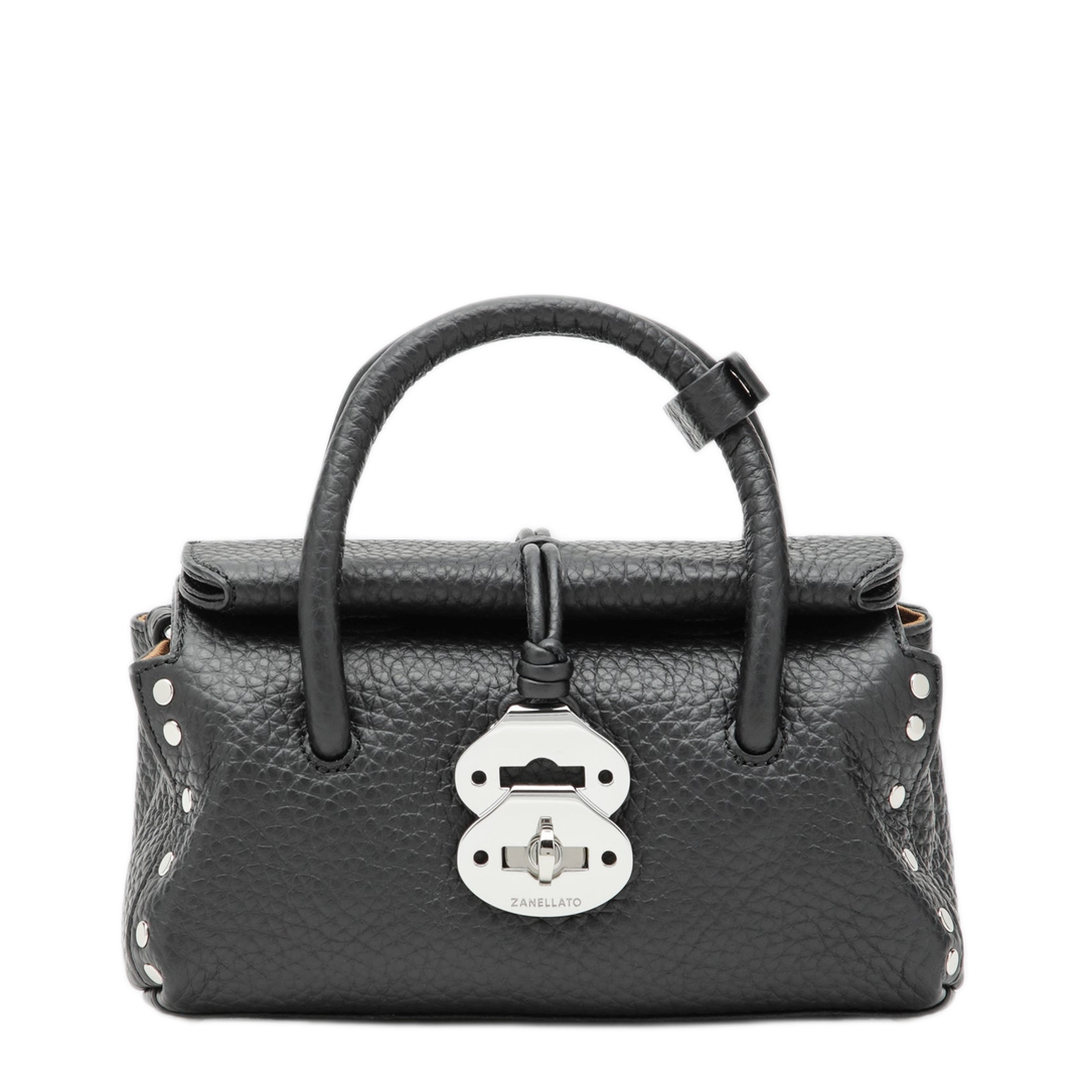 MAYFEYR - Zanellato - Dotta Baby Black Grained Leather Bag - 068750B1120000Z0001