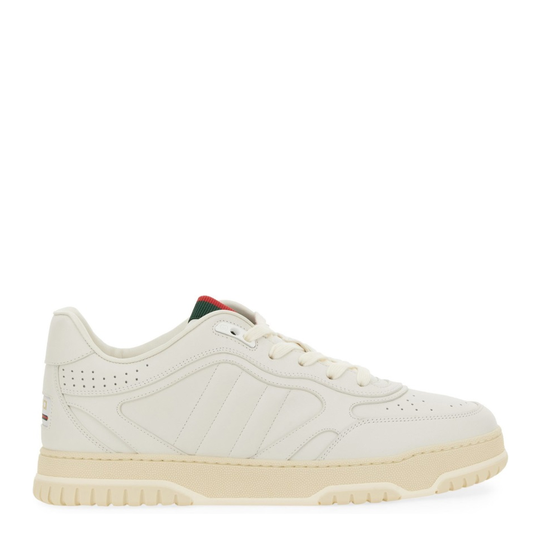 Re-Web Trainer in White Leather