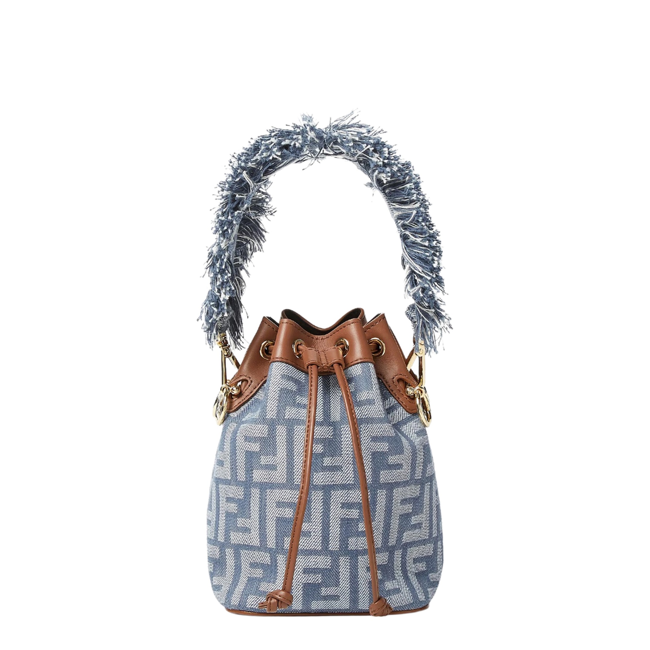 Mon Tresor Denim Bucket Bags - Blue