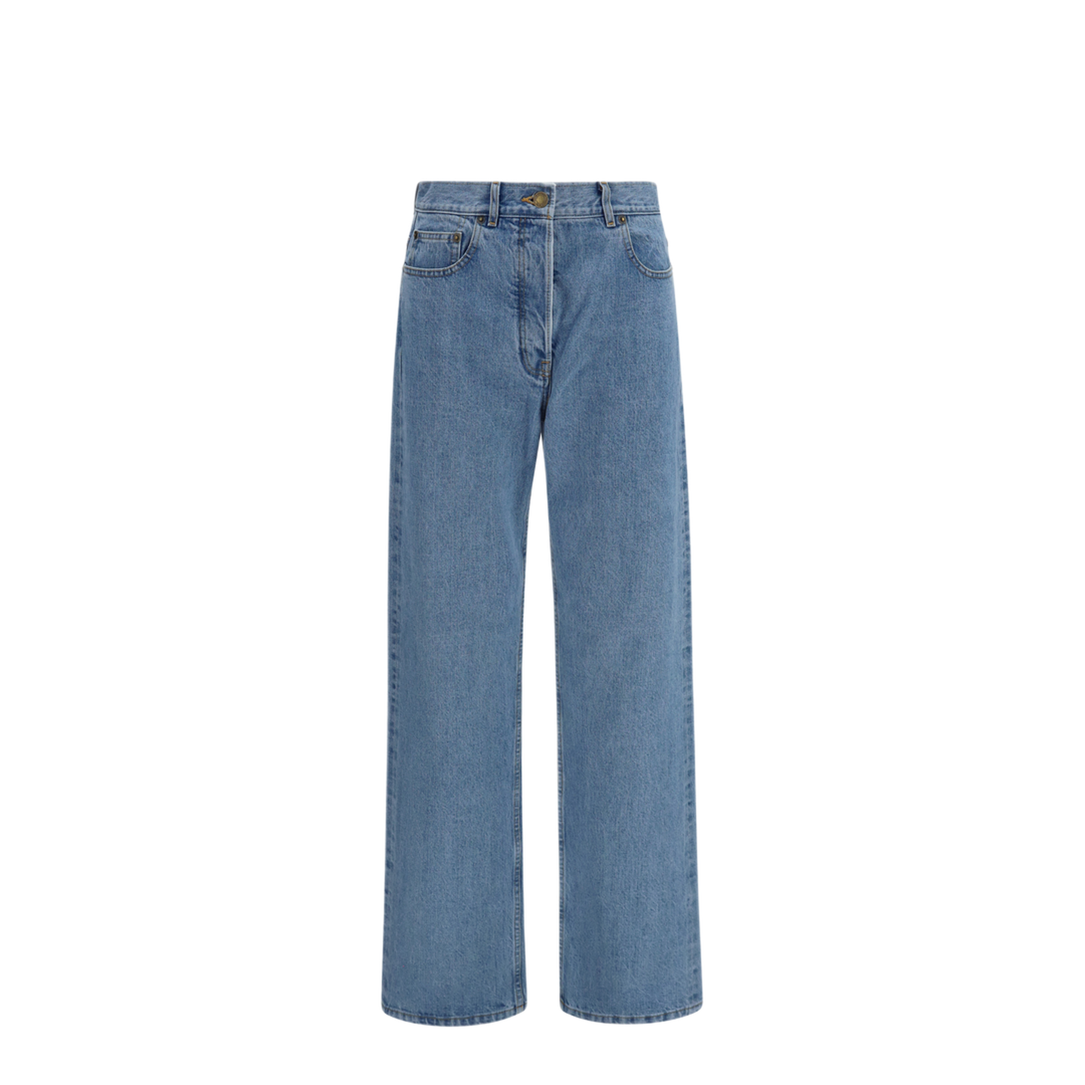 MAYFEYR - Thom Browne - Straight Leg Selvedge Cotton Jeans - FTC509WF1215480