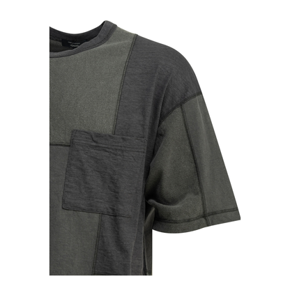 MAYFEYR - Comme Des Garçons Homme - Patchwork Crewneck T Shirt - HQT023S261CHARCOALMIX