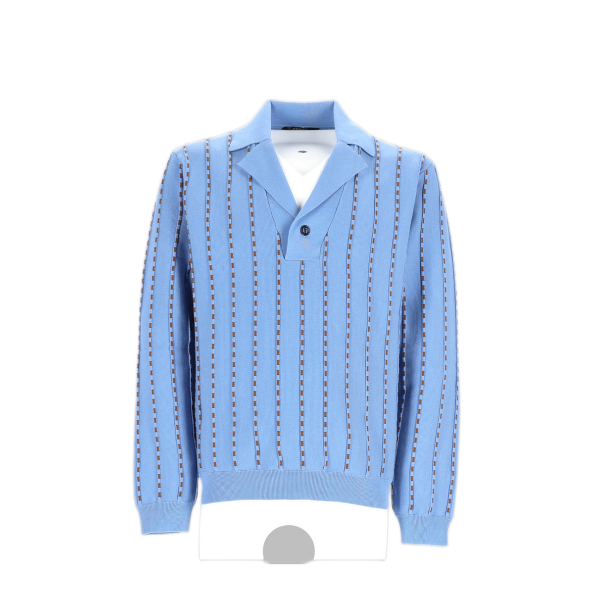 Light Blue Cotton Knit Jumper