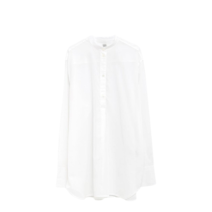 Long Sleeve Band Collar Shirt