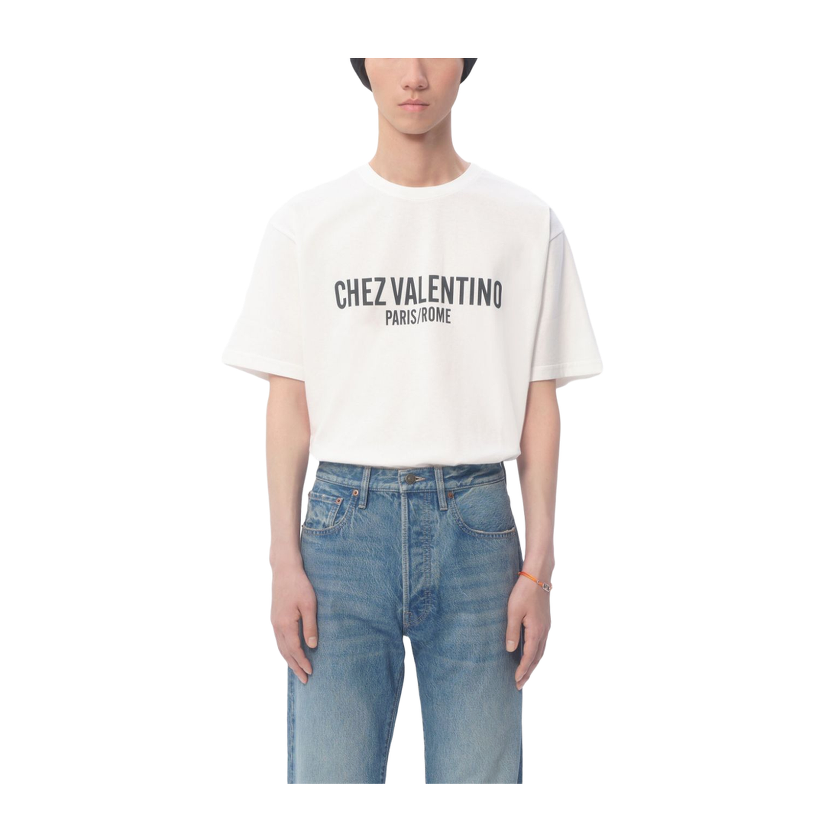 Chez Valentino-Print T-shirt