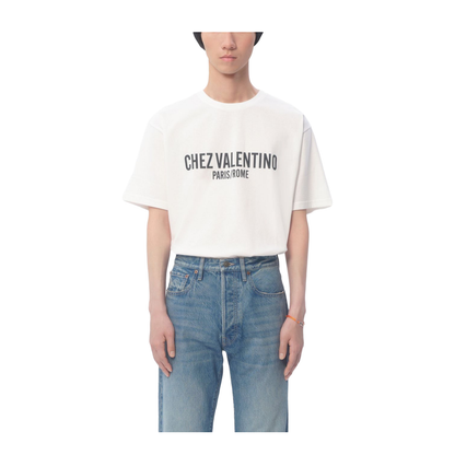 Chez Valentino-Print T-shirt