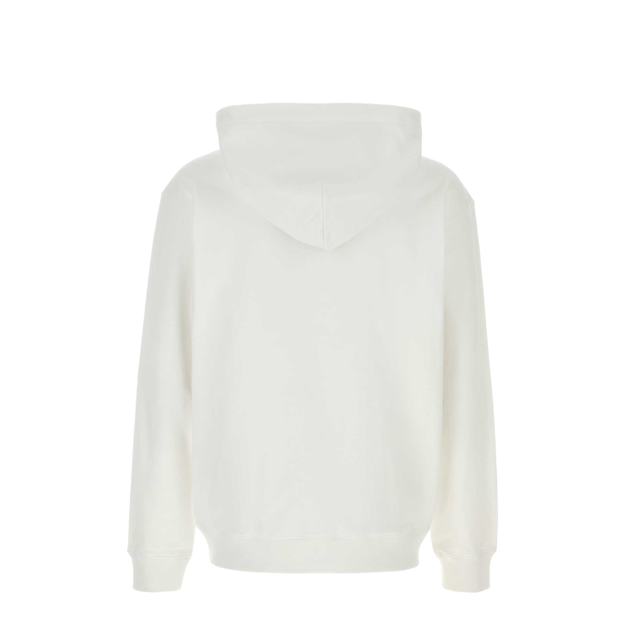 Cotton Jersey Sweatshirt with Print in White
