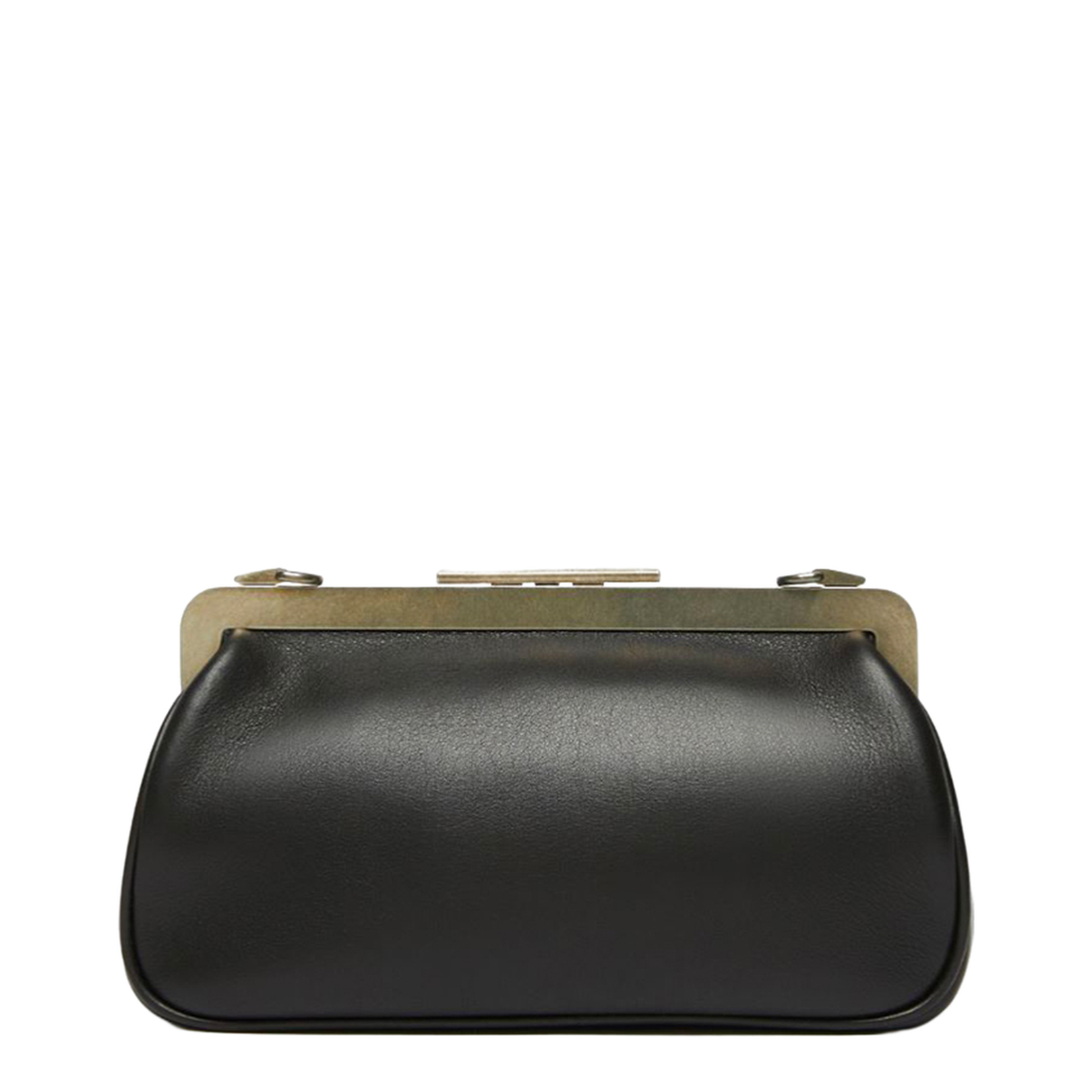 Extra-small leather clutch bag