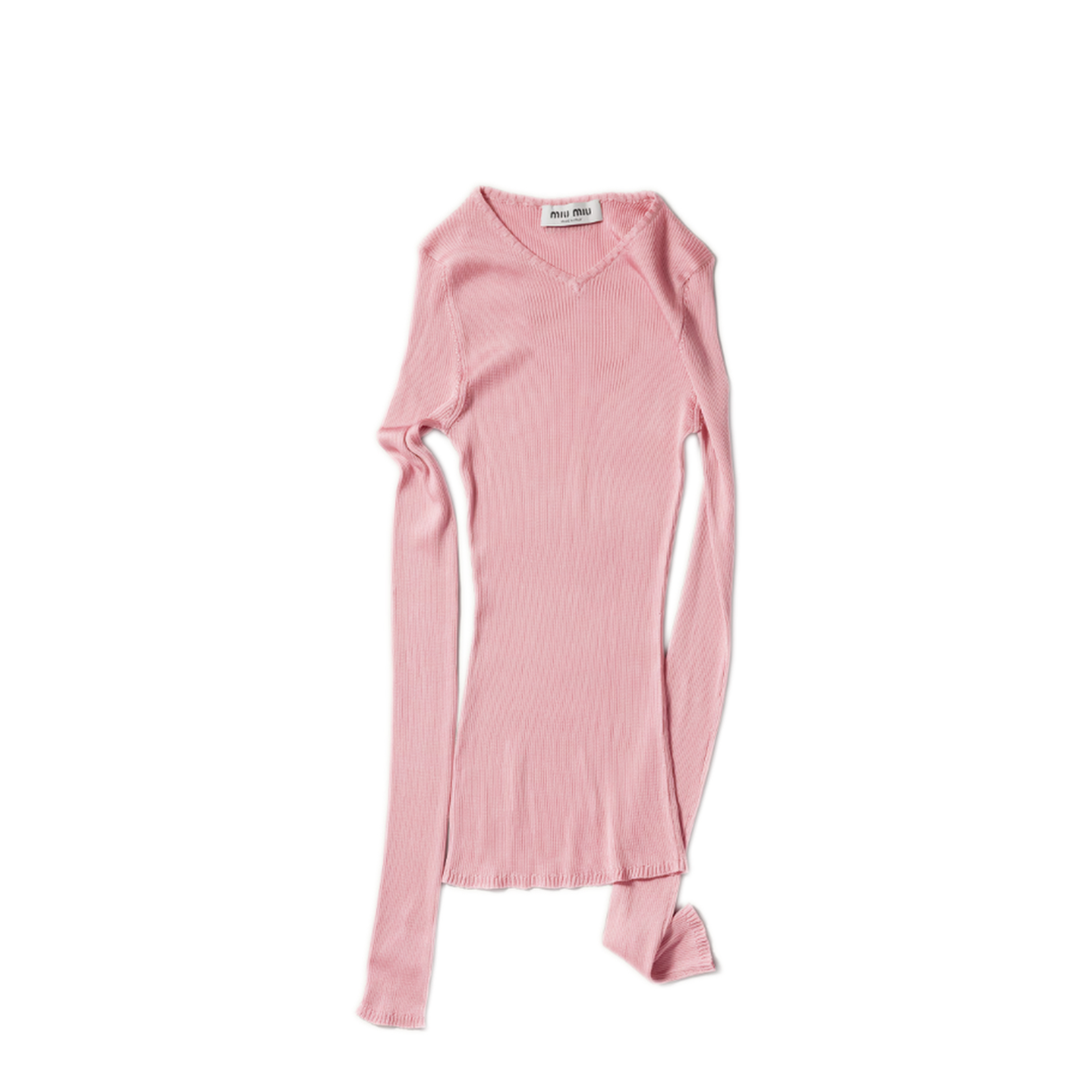 MAYFEYR - Miu Miu - Scollo V Silk Ribs F.21 - MML01BSOOO18BQF0638