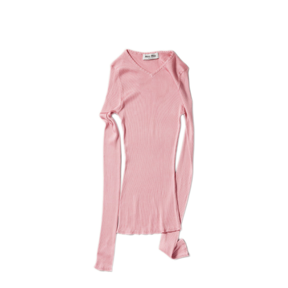 MAYFEYR - Miu Miu - Scollo V Silk Ribs F.21 - MML01BSOOO18BQF0638