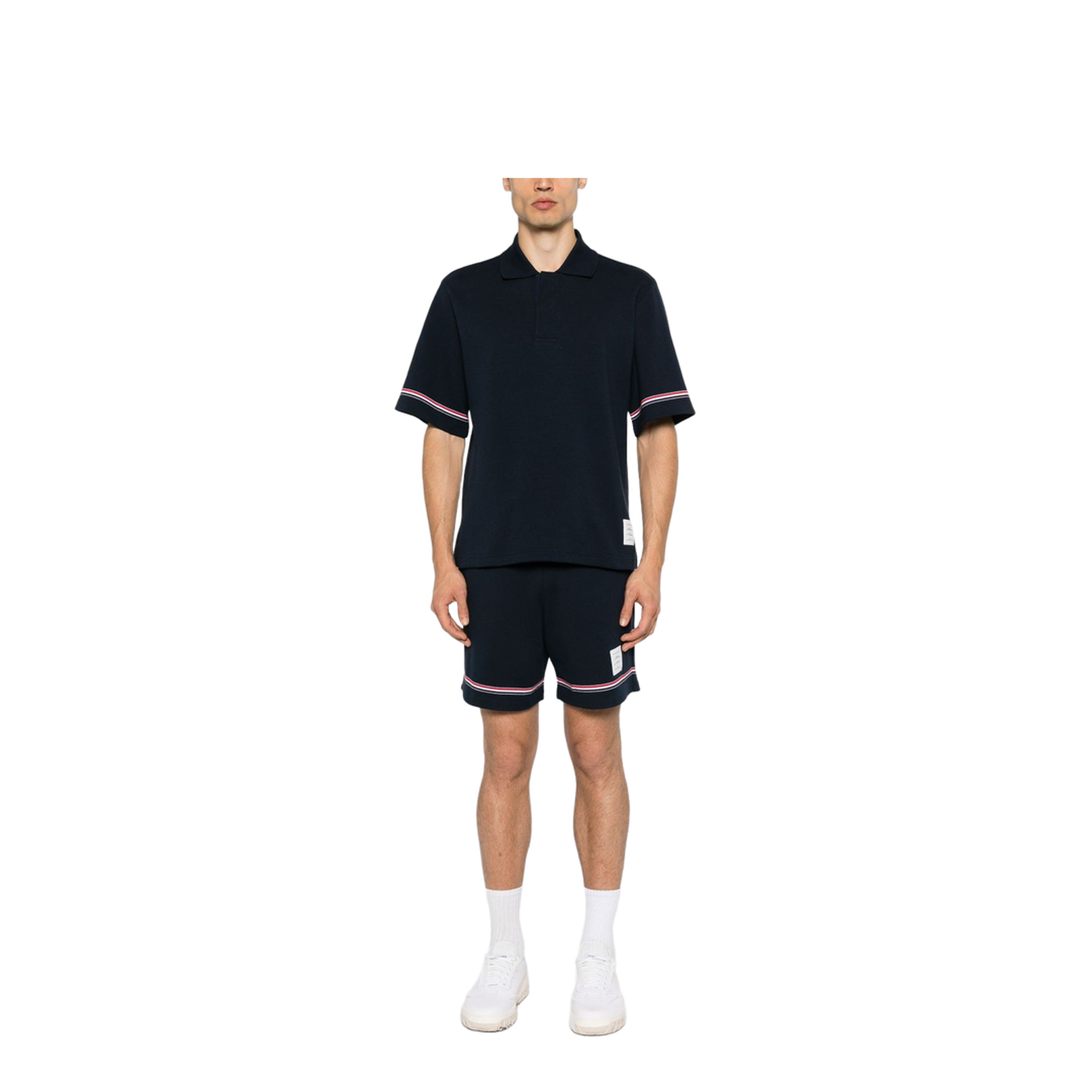 Rugby Fit RWB Stripe Short Sleeve Polo Shirt