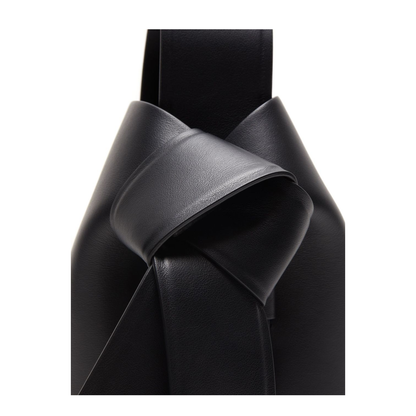 Musubi Mini Leather Handbag - Black