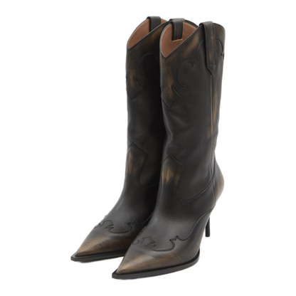 MAYFEYR - Paris Texas - Lidia Western Boots - PX1795XLTHBBLACK